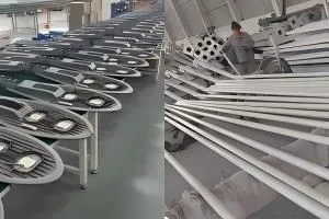 225 postes de luz y 80 juegos de farolas LED enviados a Honduras