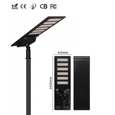 Farola solar integrada con protección IP66