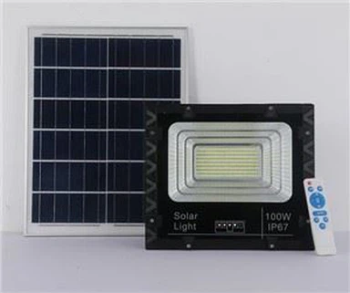 Luz de inundación con energía solar de 100 vatios